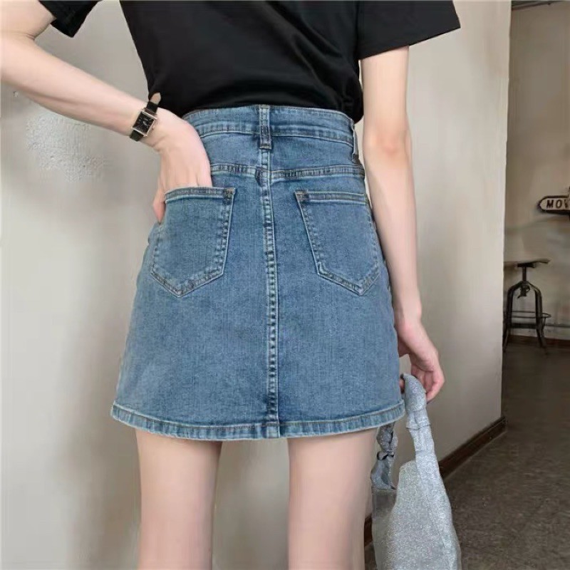 [ORDER] BIGSIZE Chân váy jean lót quần size đại 50kg - 100kg