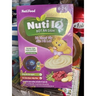 Bột ăn dặm Nuti IQ bò khoai tây đâu hà lan hộp 200g
