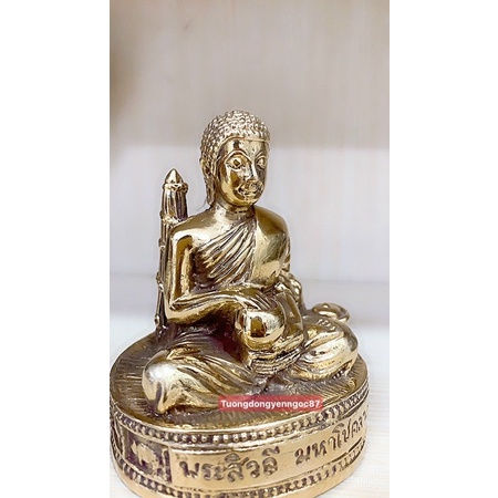 Tượng đồng ngài Sivali ngồi 9 cm