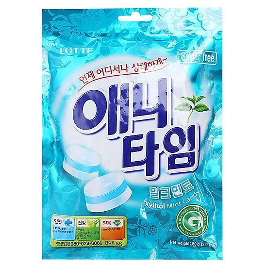 [Zen] Kẹo Lotte AnyTime Bạc Hà 60g