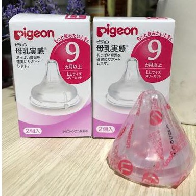 [Mã FMCG8 giảm 8% đơn 500K] [CHÍNH HÃNG] NÚM TI PIGEON CỔ RỘNG NỘI ĐỊA NHẬT (GIÁ 1 NÚM)