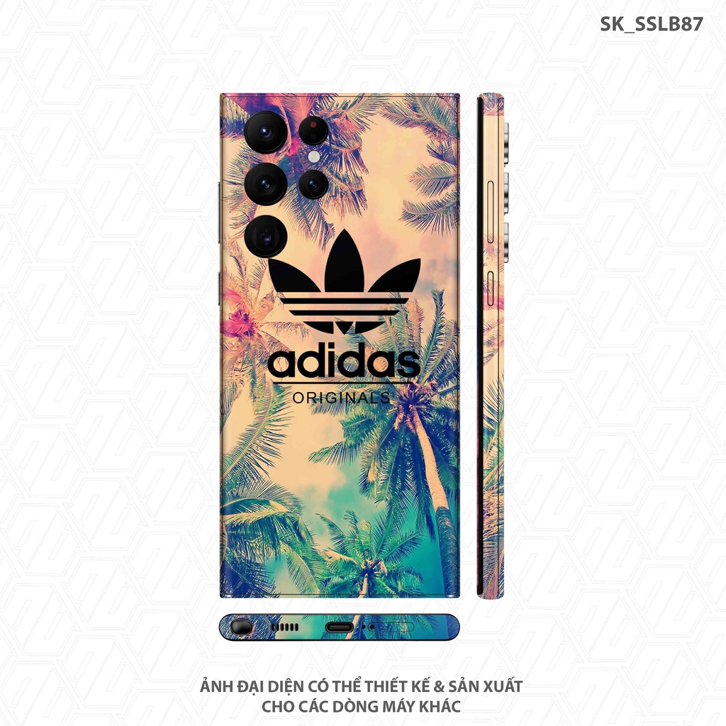 Miếng Dán Skin In Hình ADIDASS Dành Cho Samsung Note/S |SK_SSLB87| Chất Liệu 3M Nhập Khẩu, Bền Màu, Khuôn Chuẩn Cắt CNC