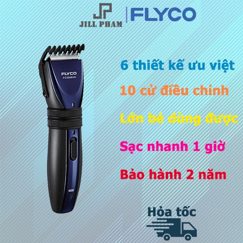 Tông Đơ Cắt Tóc Flyco FC5809VN Điều Chỉnh 9 Cự Ly - Hàng Chính Hãng
