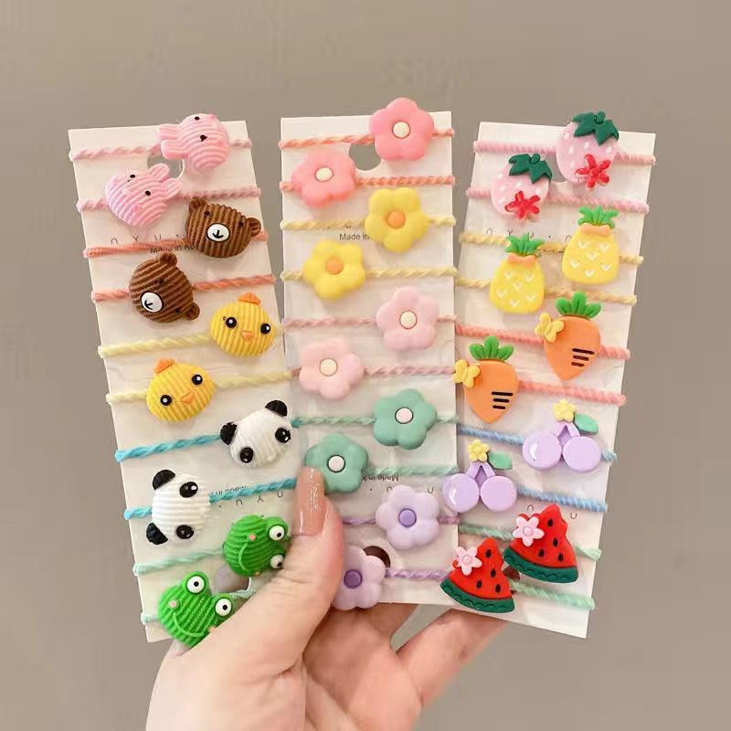 Set 10 dây buộc tóc cho bé phong cách hàn quốc - Toàn mẫu xinh luôn ạ