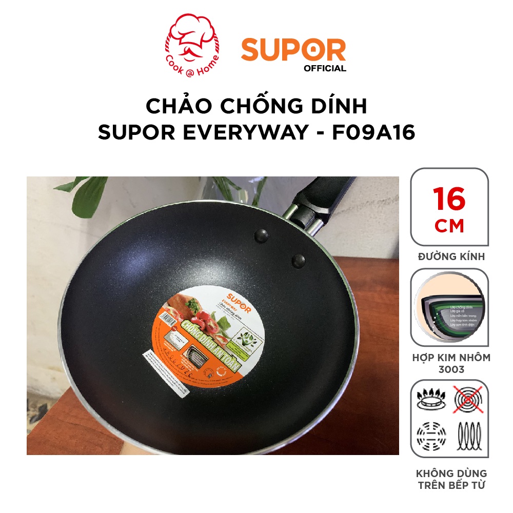 Chảo chống dính Supor Everyway F09A16-16cm