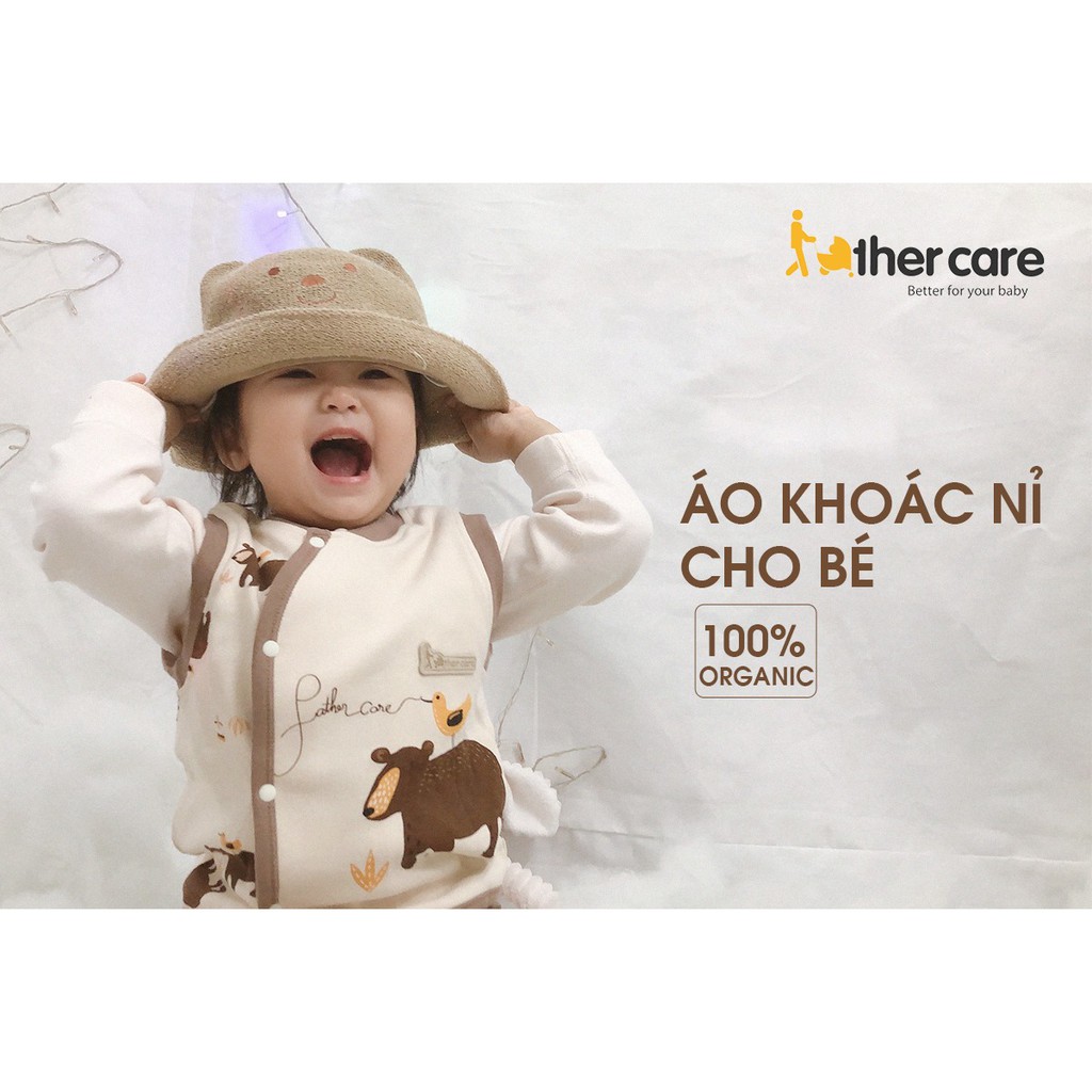 Áo Ghi lê trẻ em FatherCare nỉ - Gấu (Họa tiết - Trơn) FC899