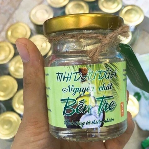 Hũ 70ml tinh dầu dừa nguyên chất BẾN TRE - DƯỠNG DA,TÓC,MÔI,MI,MẮT