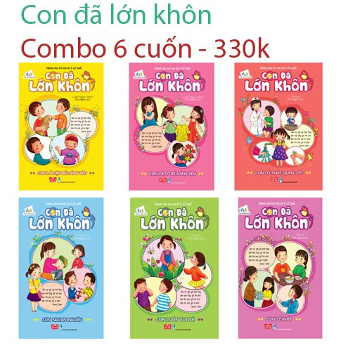 Sách - Con đã lớn khôn (Combo 6 cuốn)