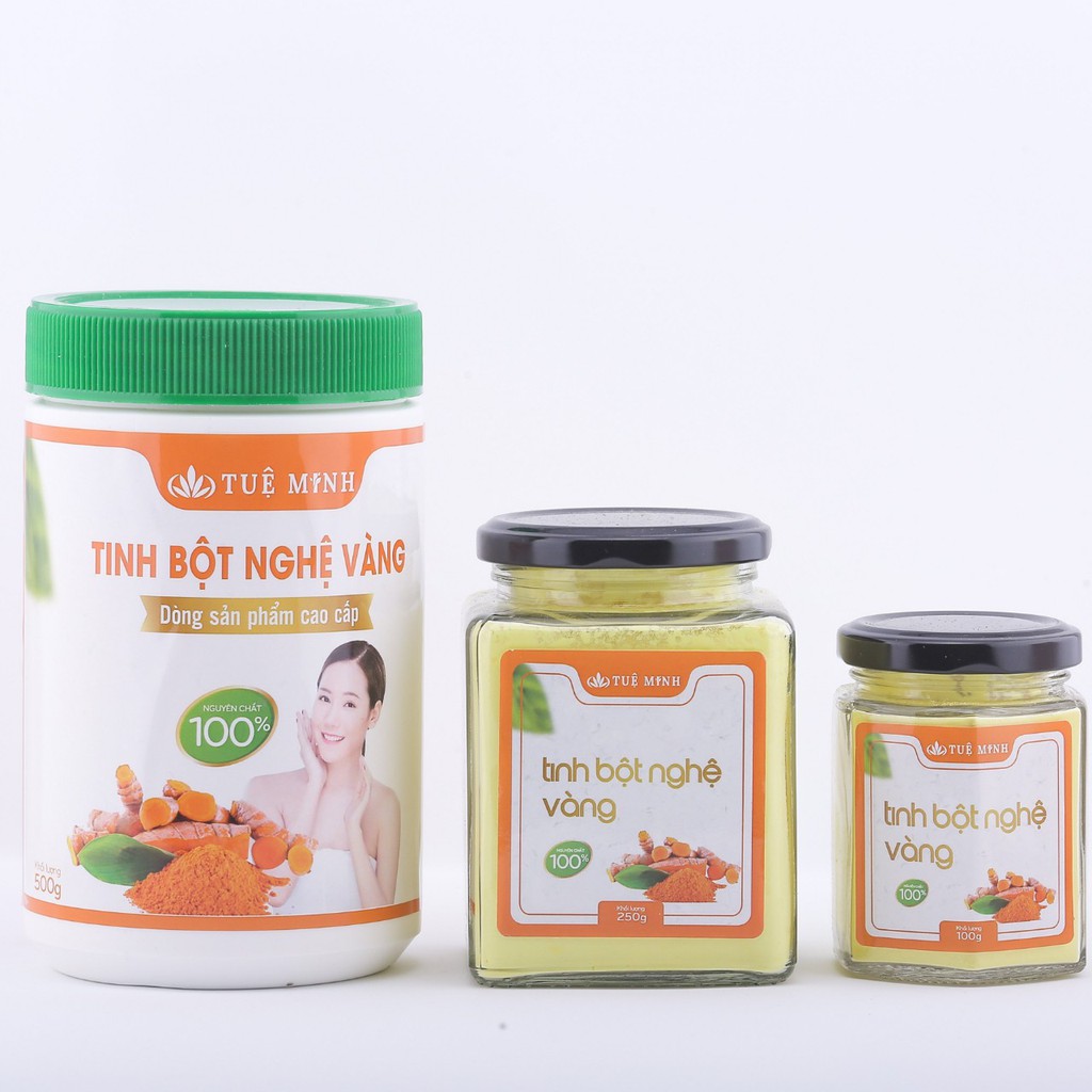 Tinh bột nghệ vàng nguyên chất Tuệ Minh cao cấp 1kg (Combo 2 hộp 500gram)