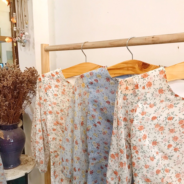 Đầm hoa maxi tay lửng | 3 MÀU | BigBuy360 - bigbuy360.vn