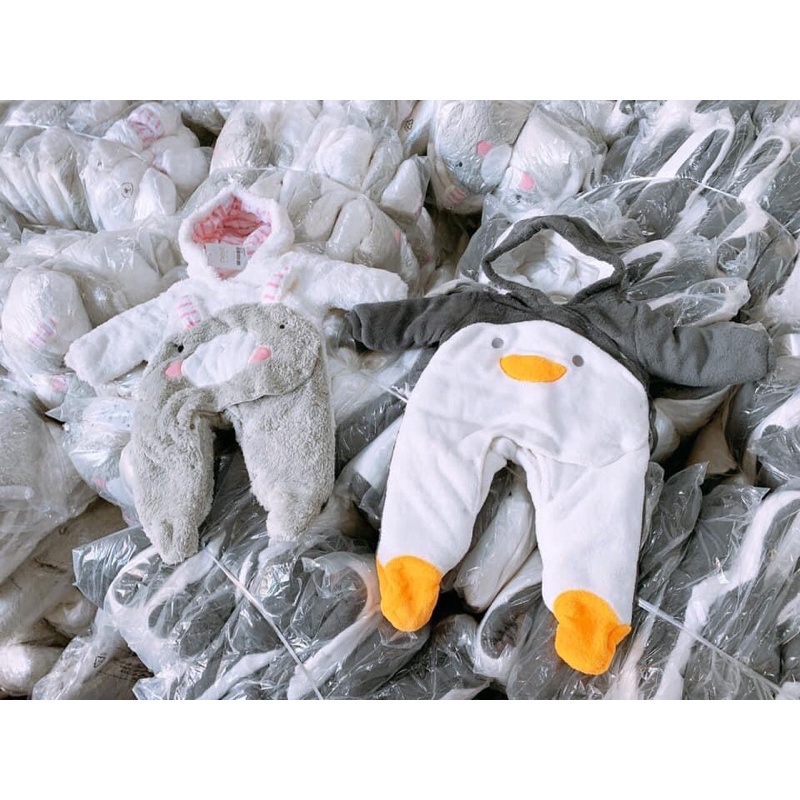 Body Gấu Lông Mềm Mịn Ủ Ấm Cho Bé Sơ Sinh 5-18kg