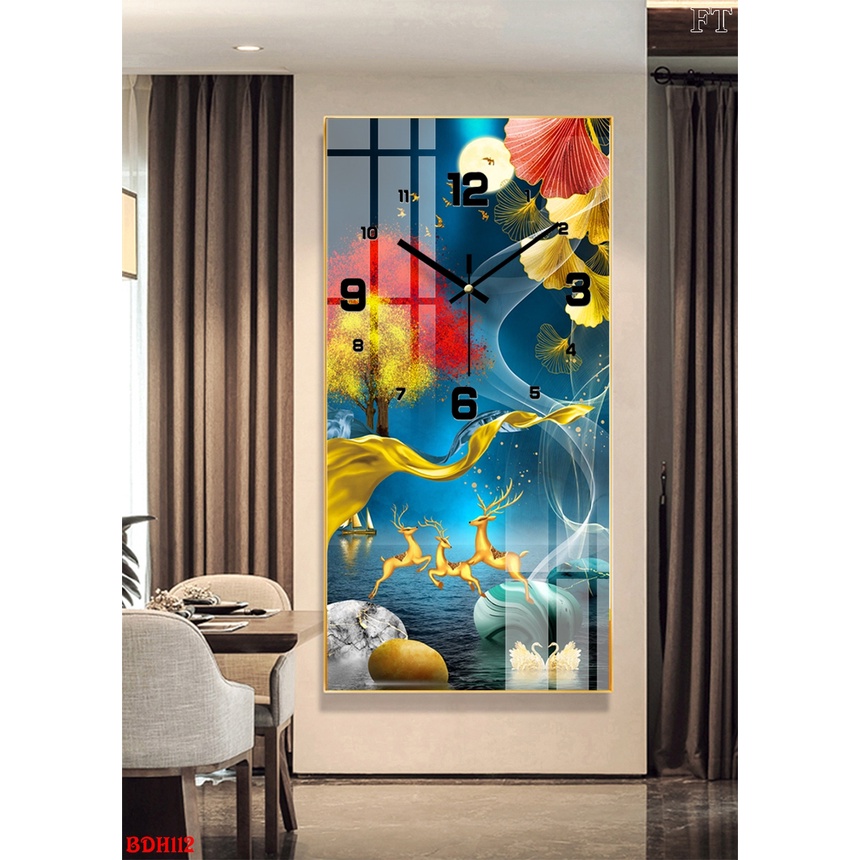 Tranh Đồng Hồ Tráng Gương Cao Cấp SGP21322-05