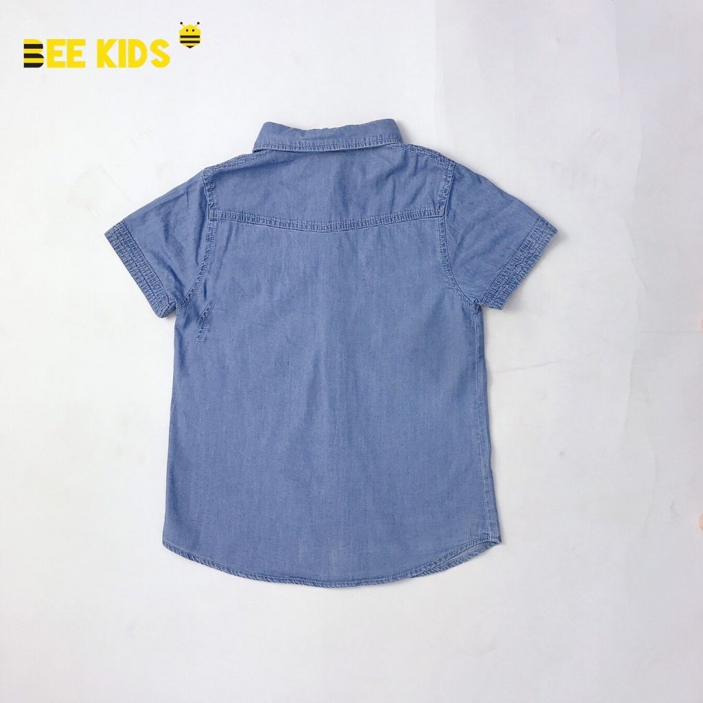 Quần Ngố Bee Kids Cạp Chun Túi Mài Rách In Chữ Cho Bé Trai (7 - 12 Tuổi) 8AJ01672CX