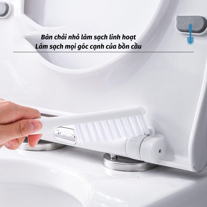 Chổi Cọ Nhà Vệ Sinh Cây Cọ Toilet Bồn Cầu Bằng SiliCon Có Giá Đựng Dán Tường Tiện Dụng Gia.dung.hoang.anh