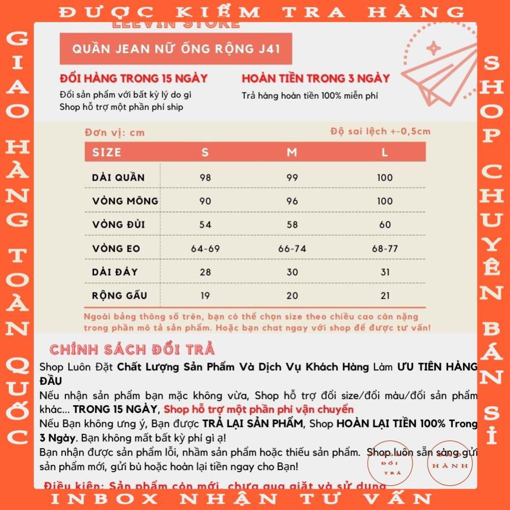Quần Jean Ống Rộng Nữ Ulzzang Lưng Cao Xanh Nhạt - Kiểu quần bò nữ jeans cạp cao form Leevin Store - J41 chungmo
