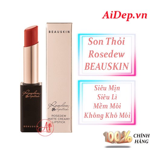 Son lì Beauskin Rosedew Matte Creamy Lipstick