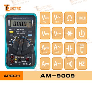 Apech AM - 9009 Đồng Hồ Đo Điện Vạn Năng Đo Tụ Đo Tần Số Apech AM 9009