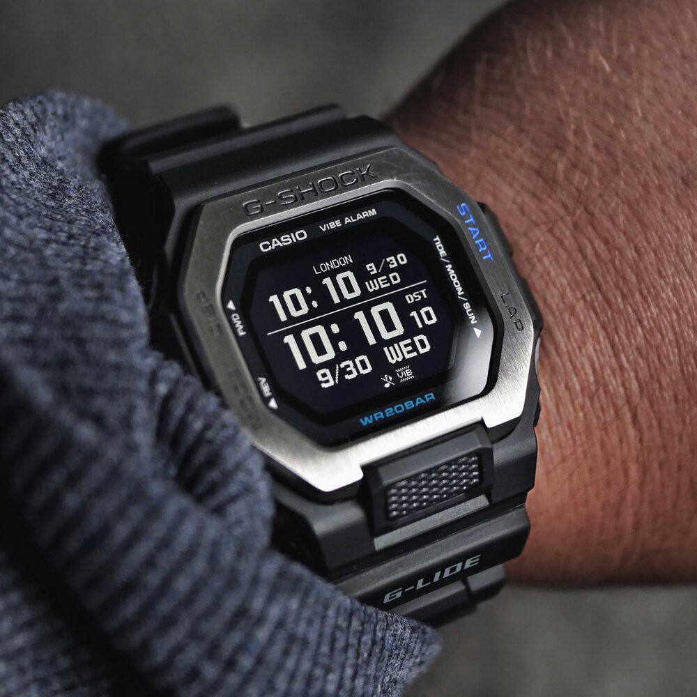 Đồng Hồ Nam Casio G-Shock Glide GBX-100-1D Chính Hãng - Dây Nhựa | G-Shock GBX-100-1DR Bluetooth