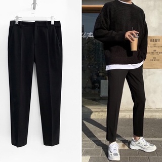 Quần baggy tây màu đen form unisex nam nữ