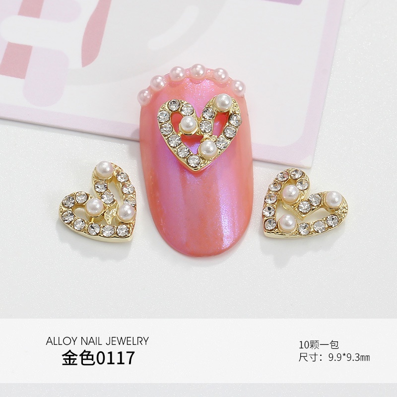 Miếng Dán Trang Trí Móng Tay Nghệ Thuật Hình Hươu Sao Năm Cánh Bằng Hợp Kim Màu Sắc Đa