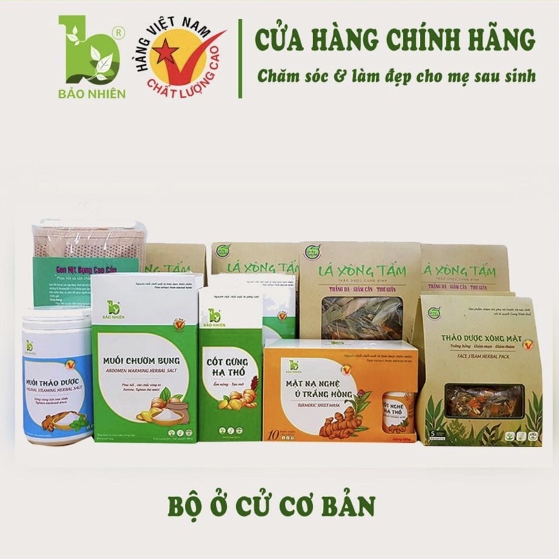 Bộ ở cử cơ bản cho mẹ sau sinh Bảo Nhiên