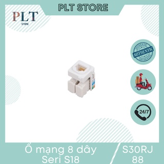 Hạt ổ cắm máy tính , ổ cắm mạng 8 dây sino s30rj88 dùng chung cho sê ri s18 , s98 , zenlock