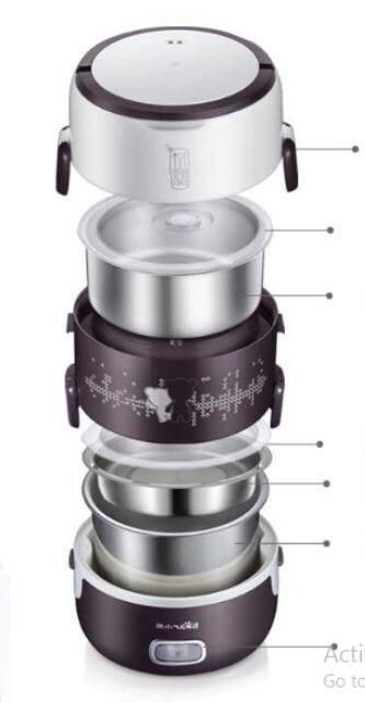 HỘP CƠM CẮM ĐIỆN 3 TẦNG HÚT CHÂN KHÔNG BEAR | BigBuy360 - bigbuy360.vn