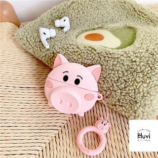 Case Airpods 1 2 Heo hồng dễ thương đựng tai nghe không dây Airpod