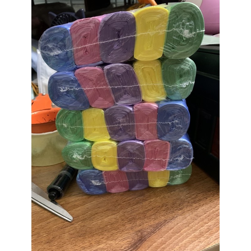 Combo 5 cuộn túi đựng rác sinh học tự phân hủy