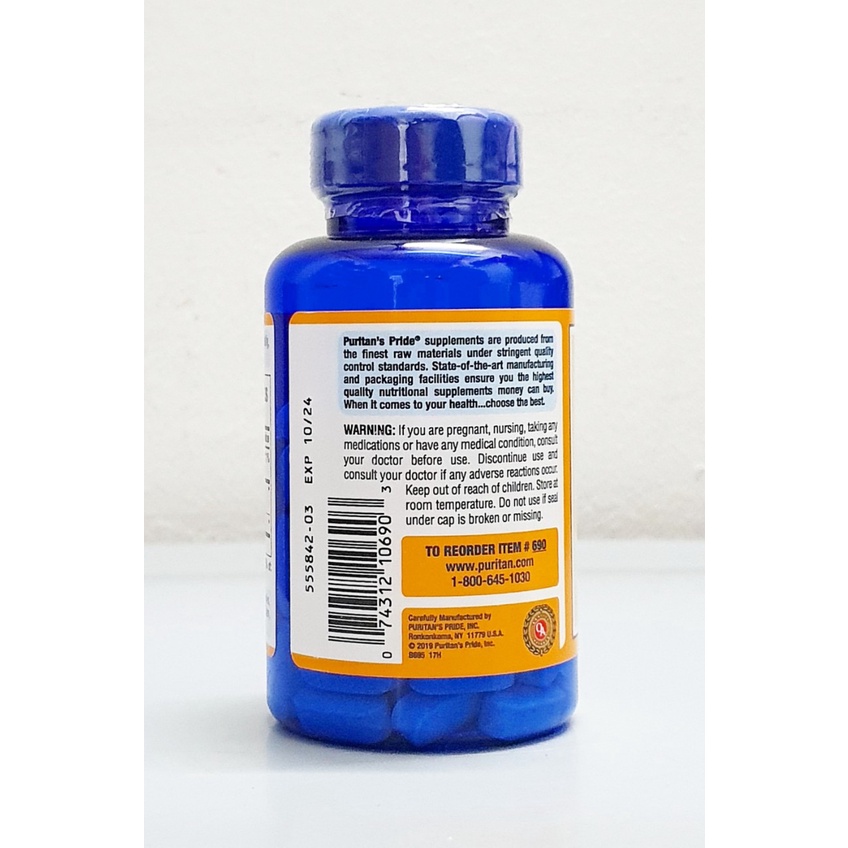 Viên uống Vitamin C 1000 mg chai 100 viên hãng Puritan's Pride của Mỹ