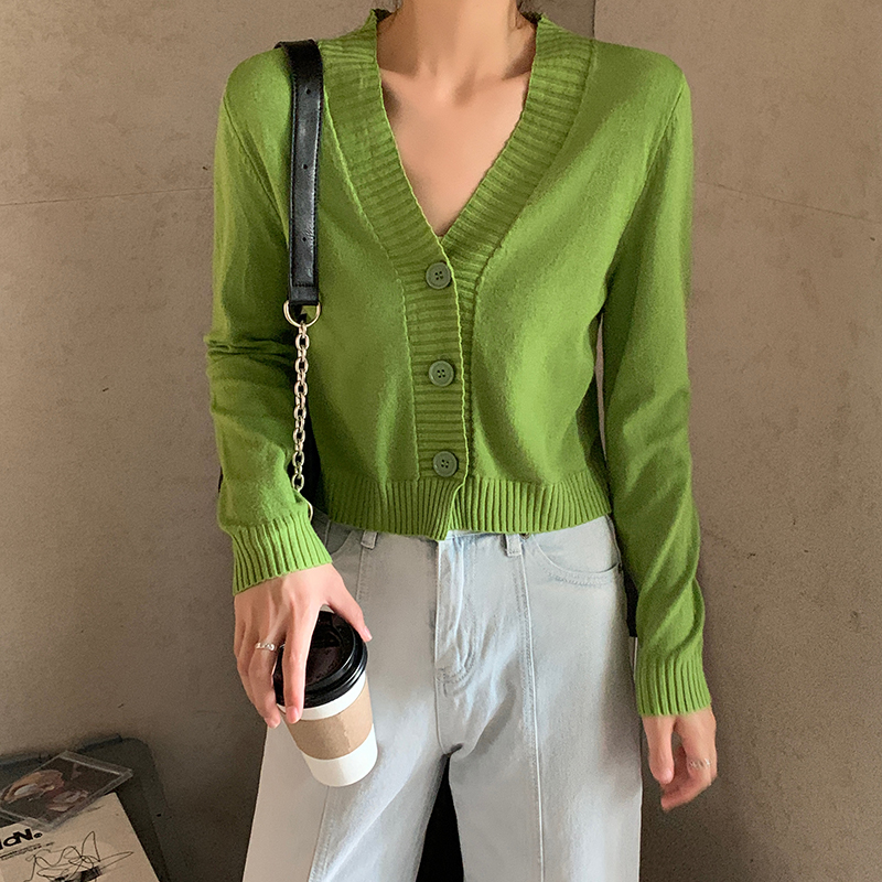 Áo Khoác Len Cổ Chữ V Phong Cách Hàn Quốc 3d | BigBuy360 - bigbuy360.vn