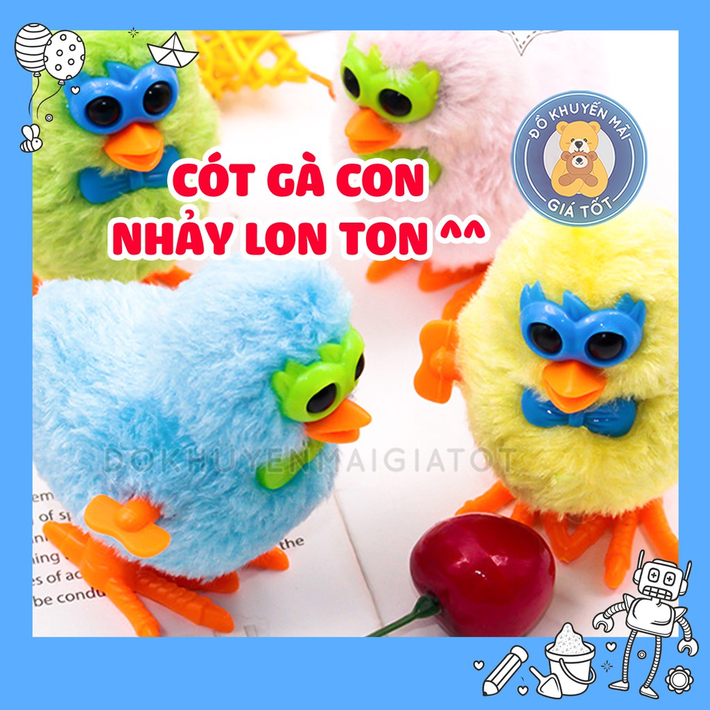 🥰 GIÁ SỐC 🥰 Đồ chơi gà con vặn dây cót cho bé 4 màu đáng yêu không sử dụng pin