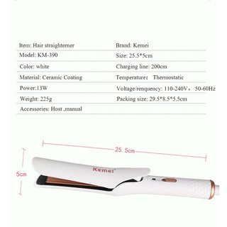 Máy Kẹp Tóc Kemei KM-390