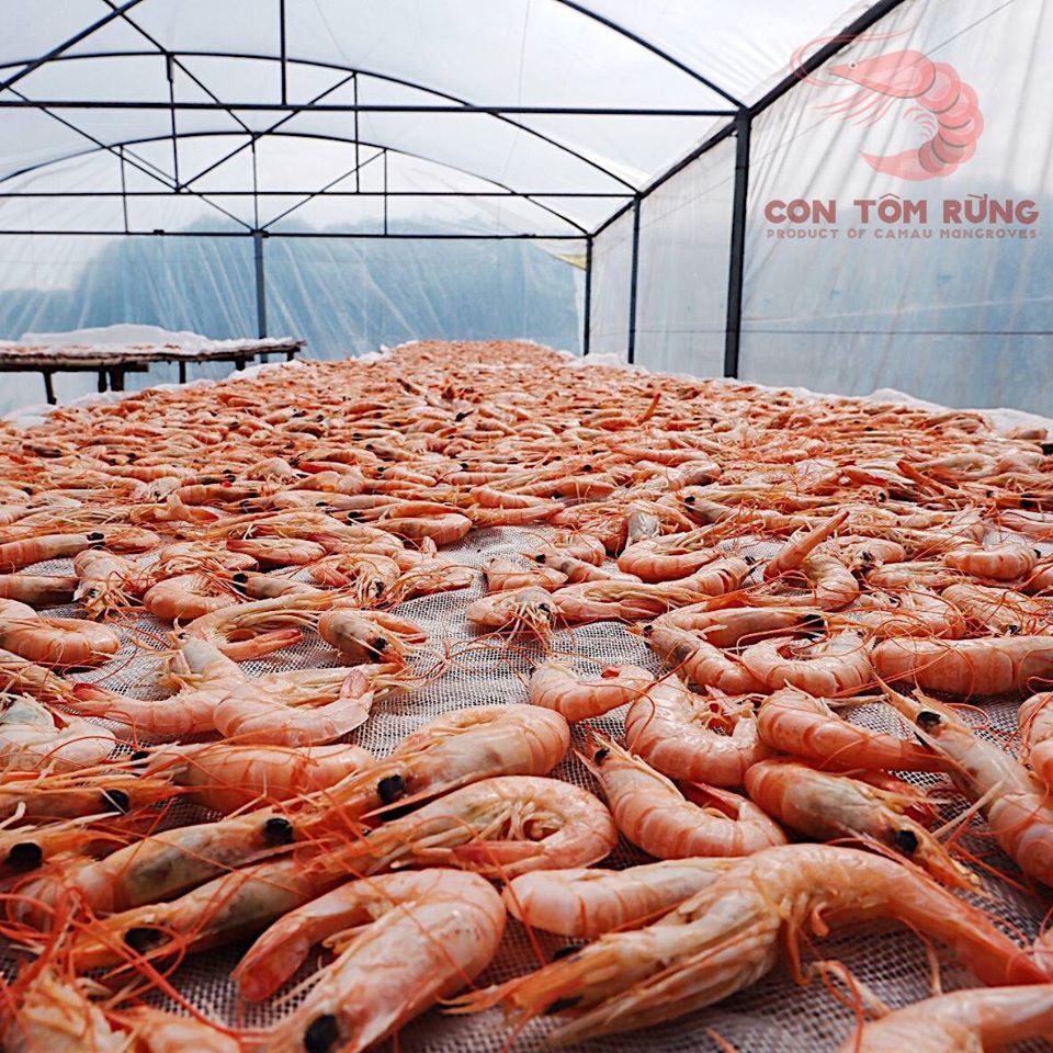Tôm khô Cà Mau 100g loại 1 Con Tôm Rừng làm thủ công truyền thống phơi nắng tự nhiên không màu không chất bảo quản