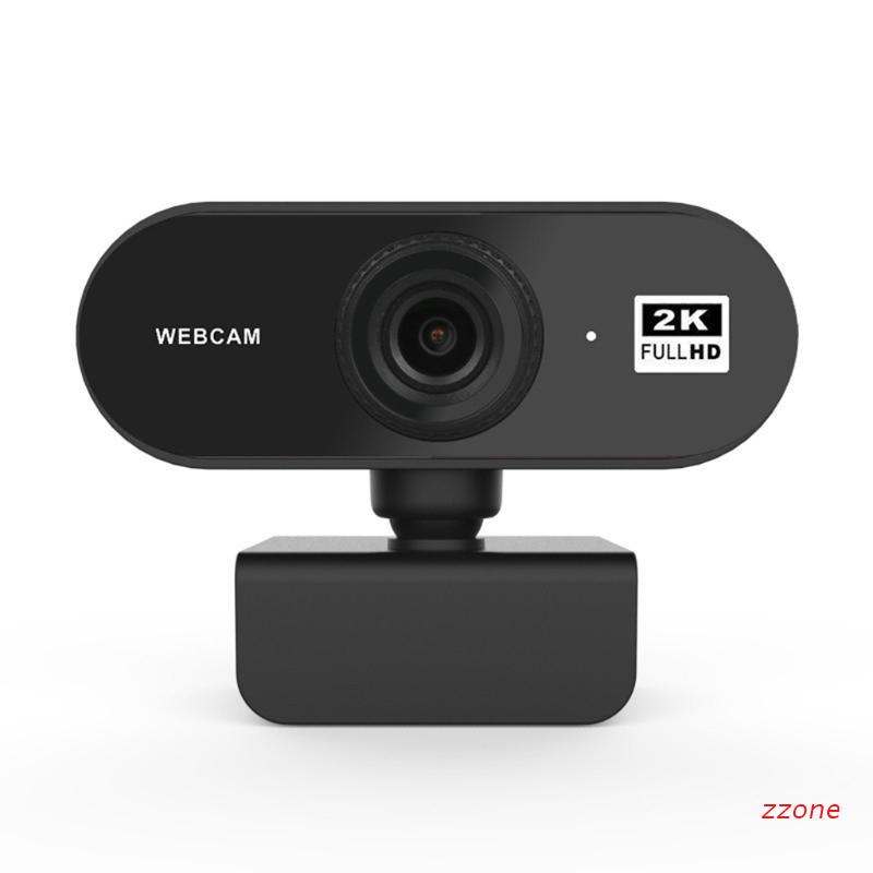 Webcam 2k Tích Hợp Micro Xoay 180 Độ Cho Máy Tính