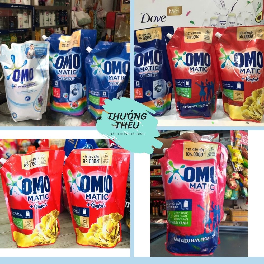 Túi Nước Giặt OMO Matic cho máy giặt bịch lớn 2.9kg/3.1kg