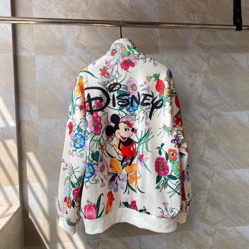 Áo khoác Gucci GC hàng cao cấp họa tiết hoa Mickey siêu xinh