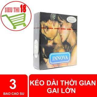 Bao cao su innova gai lớn, kéo dài thời gian, hộp 3 cai