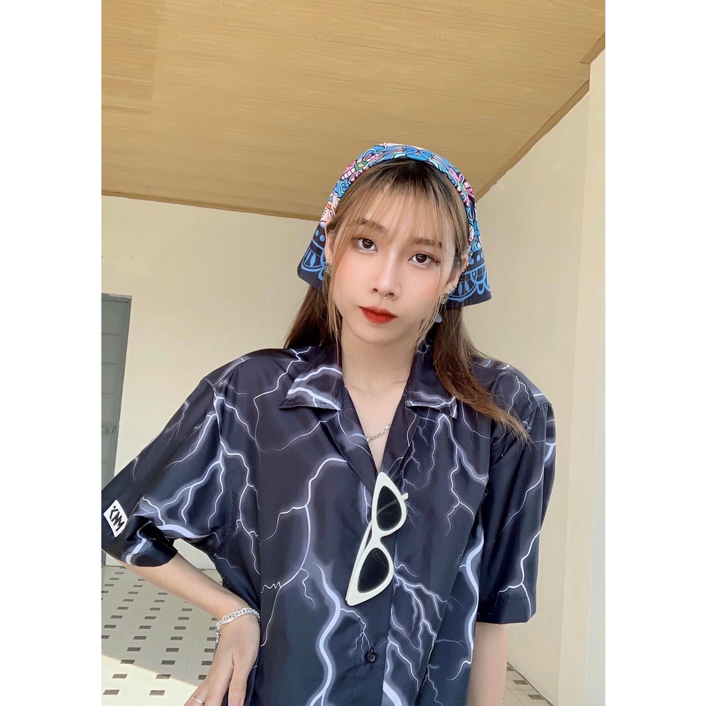 Khăn BANDANA lụa cao cấp phong cách streetstyle kích thước 60x60cm