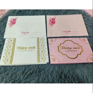 Thiệp mời ép kim 04125 10cái/xấp