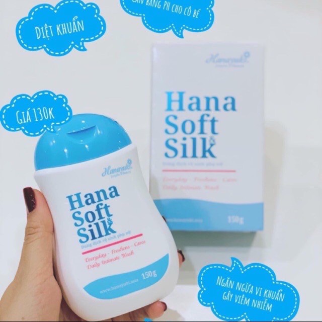 [CHÍNH HÃNG %] DUNG DỊCH VỆ SINH HANA SOFT SILK HANAYUKI 150ML