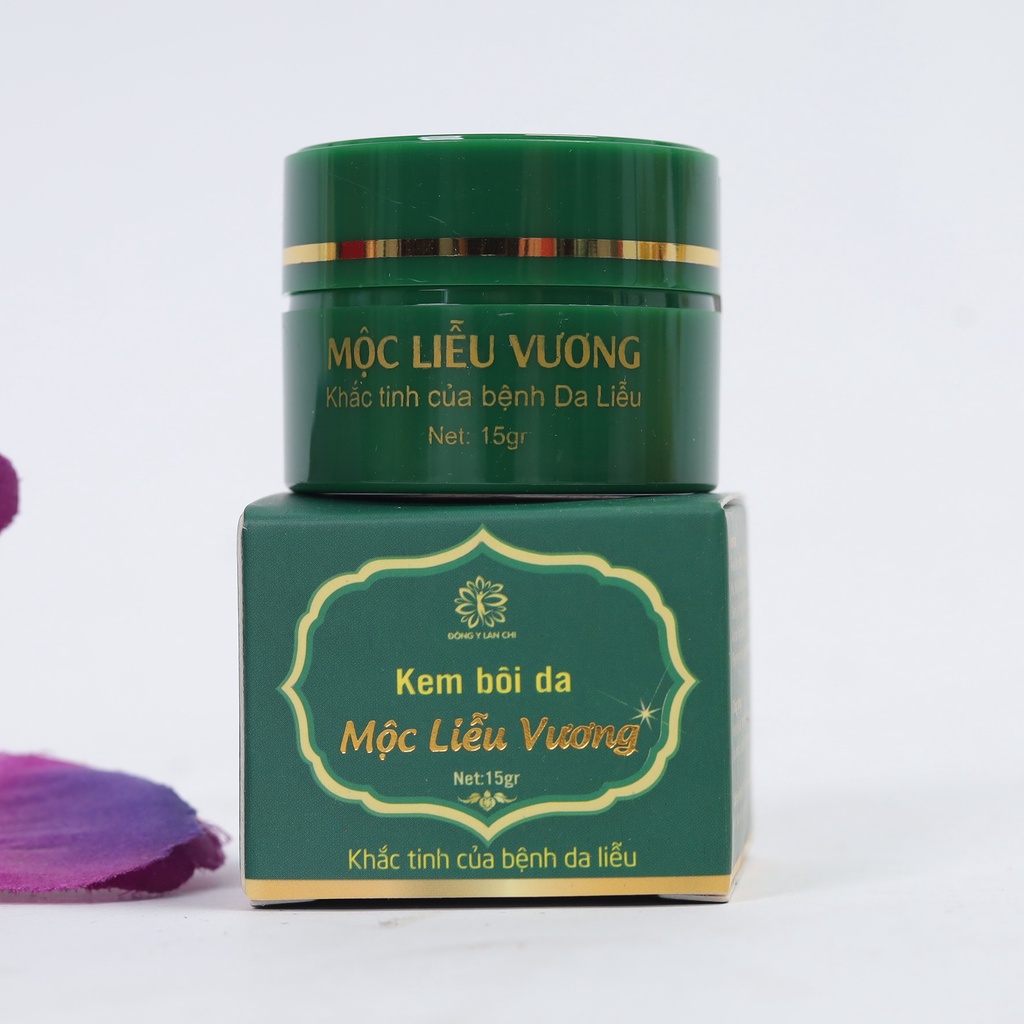 Kem bôi da dị ứng mẩn ngứa Mộc Liễu Vương hũ 15gram, kem bôi viêm da cơ địa nấm ngứa hắc lào - Đông Y Lan Chi