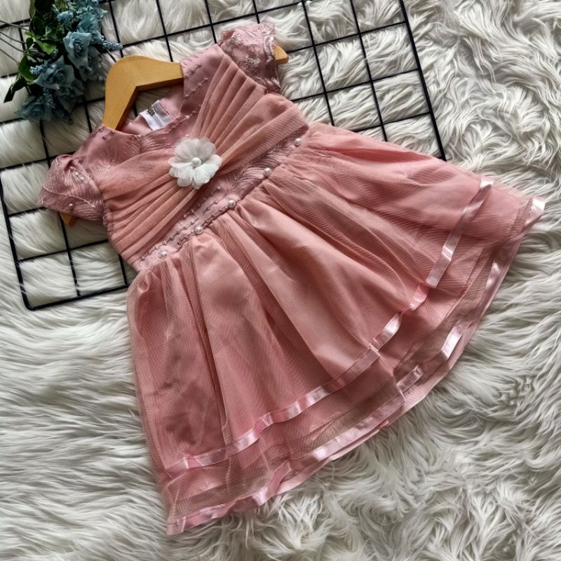 Đầm Dự Tiệc A024 Cho Bé Gái 6-12 Tháng