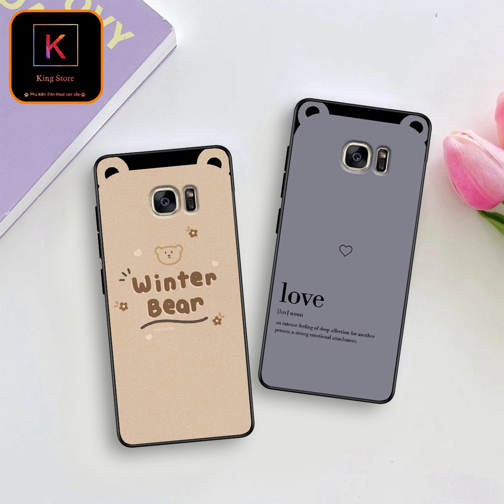 Ốp lưng Samsung S7 - Samsung S7 Edge - Ốp in hình Tai thỏ - Chất liệu TPU cao cấp