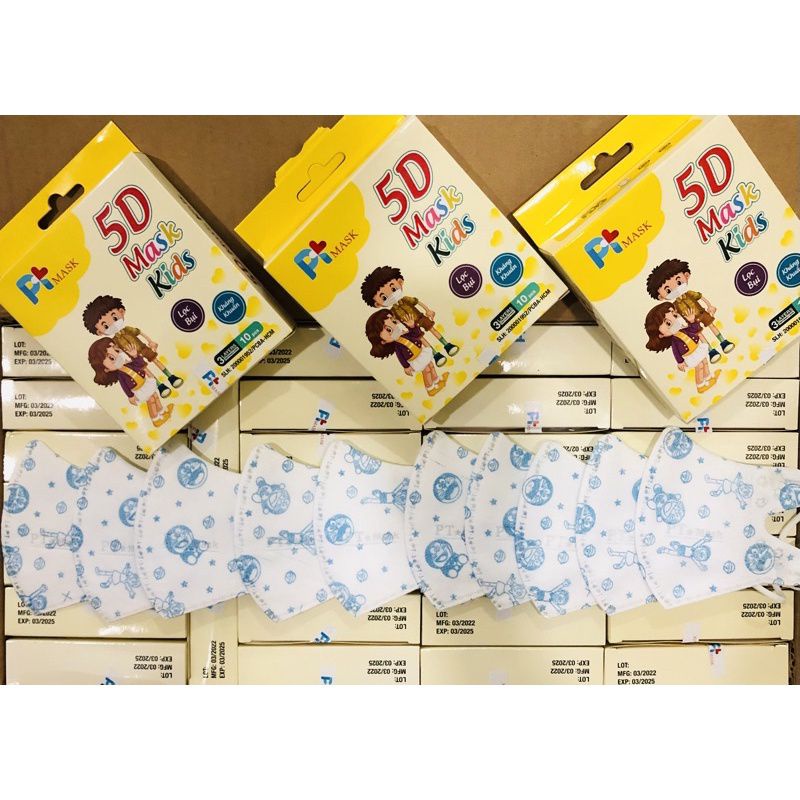 50 cái khẩu trang 5D mask kids cho bé từ 1 đến 5 tuổi