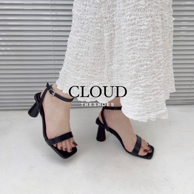 Giày cao gót quai hậu gót trụ