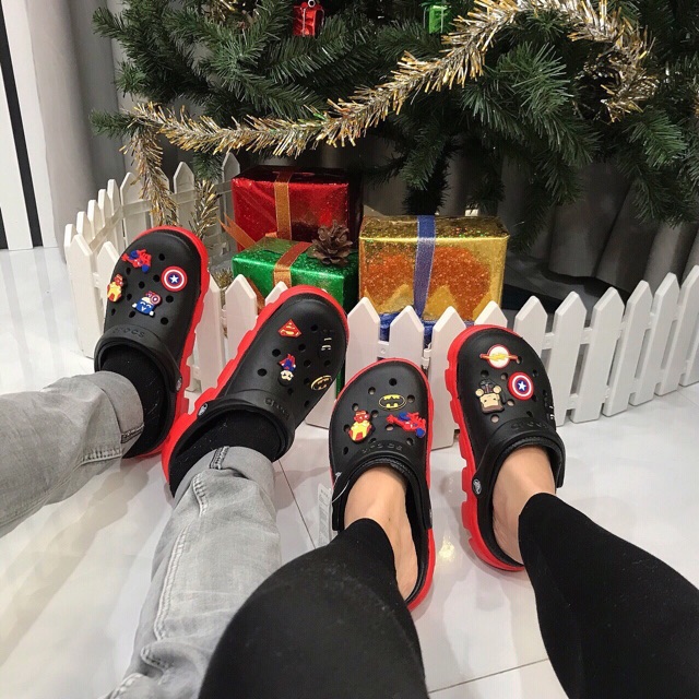 Tặng 4 nút gắn sục Duet đen đế đỏ nhựa cho nam và nữ | BigBuy360 - bigbuy360.vn