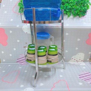 Chân bình nước- kệ chân bình nước inox 2 tầng ( tuyển sỉ)