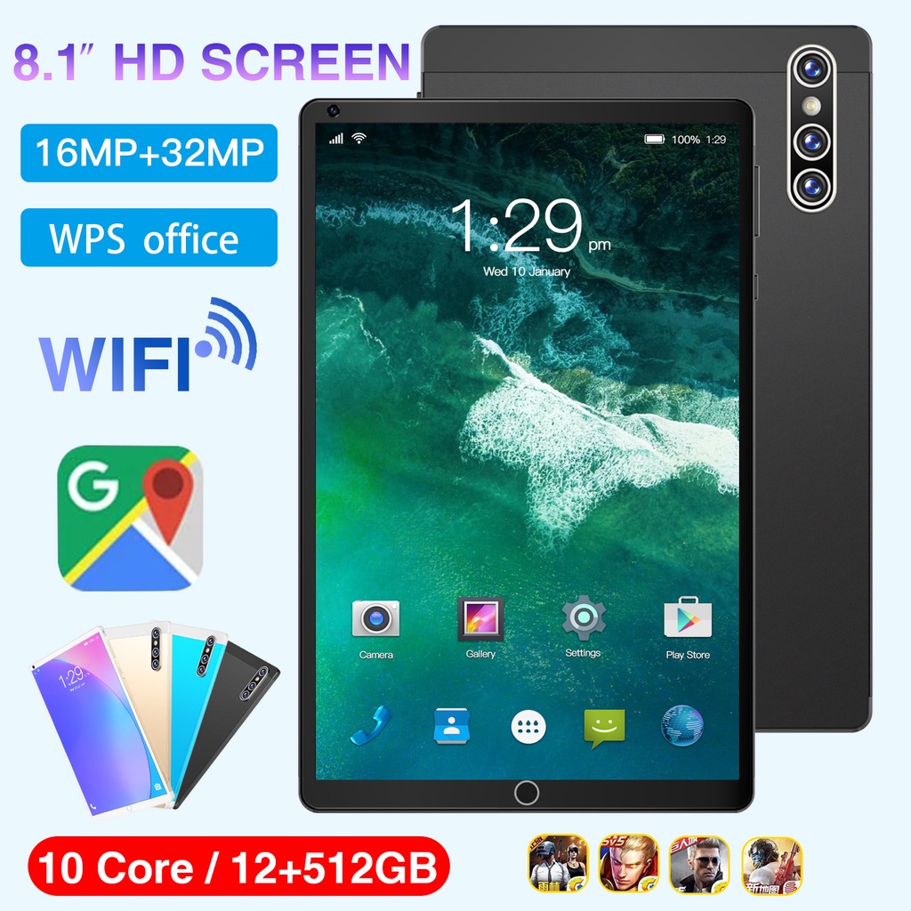 Máy tính bảng Tab s16 Air 8 inch HD nguyên bản Máy tính bảng S16 toàn màn hình Máy tính bảng Android học COD