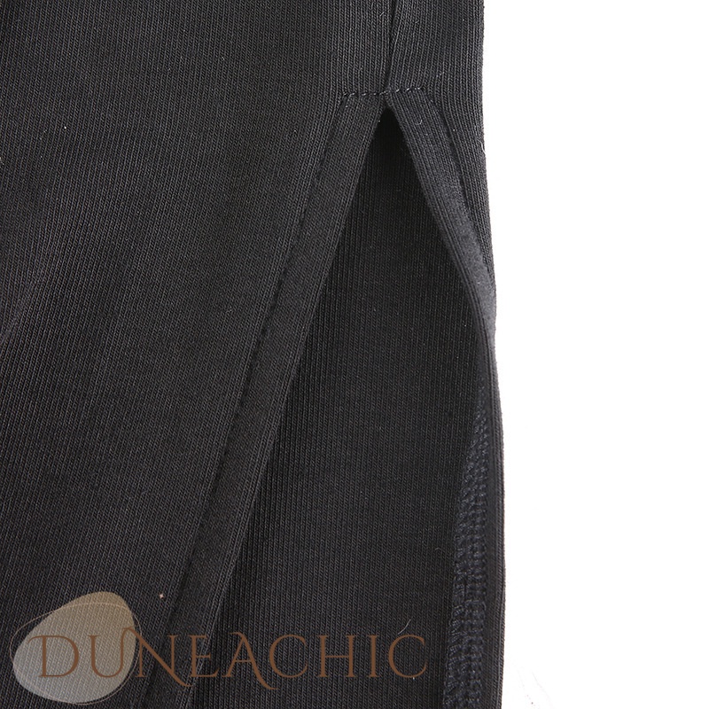 DUNEA Đầm Dài Cổ Vuông Xẻ Tà Quyến Rũ Cho Nữ